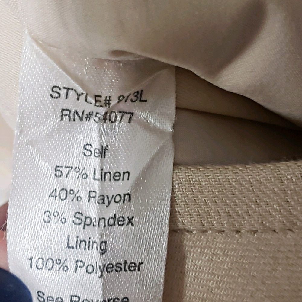 Cabi Everly linen blend pants 913l size 6 - Picture 6 of 6
